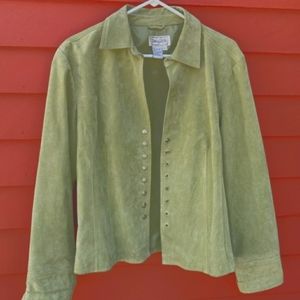 Vintage Y2K Green Leather jacket